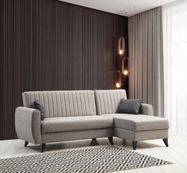 Atelier Del Sofa Sofá cama esquinero Alkon - Light Grey